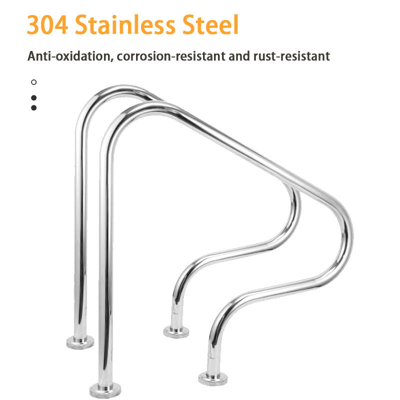 BowLift | Swimming Pool Ladder, 304 Stainless Steel Thickening, No Need For Pre-Embedded Drilling，One
