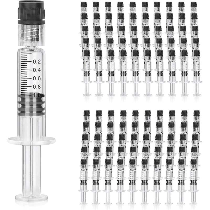 BowLift | 100pcs Borosilicate Glass 1ml Luer Lock Syringe, Non-Medical, Sterile, Heat Resistant, Measurement Markings for Lab, Vet, Craft