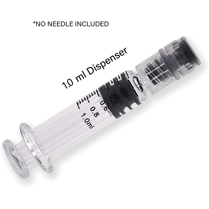 BowLift | 100pcs Borosilicate Glass 1ml Luer Lock Syringe, Non-Medical, Sterile, Heat Resistant, Measurement Markings for Lab, Vet, Craft