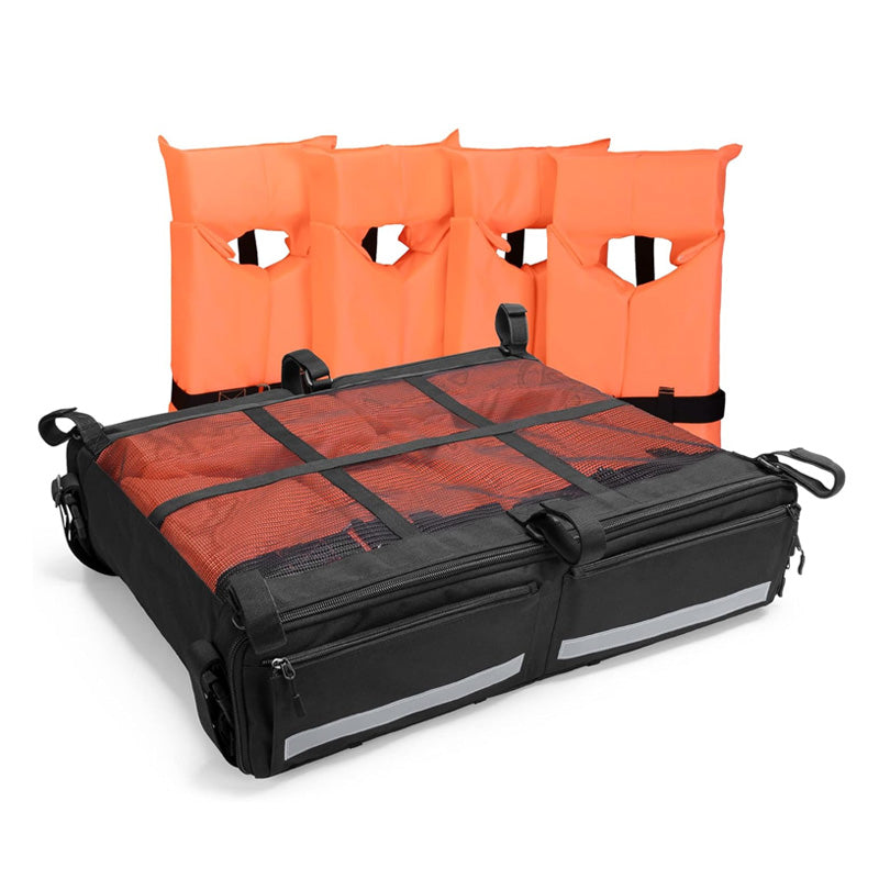 BowLift | Life Jacket Storage Bag, Can Hold 4 Life Jackets, Black Yacht Roof Hanging Bag (Not Including Life Jackets)