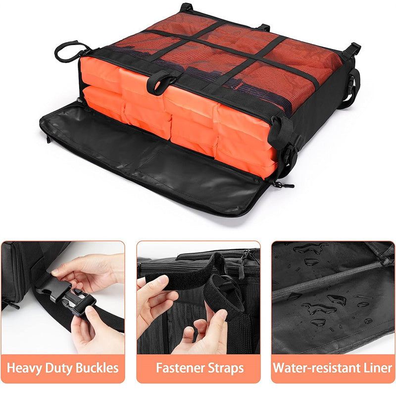 BowLift | Life Jacket Storage Bag, Can Hold 4 Life Jackets, Black Yacht Roof Hanging Bag (Not Including Life Jackets)
