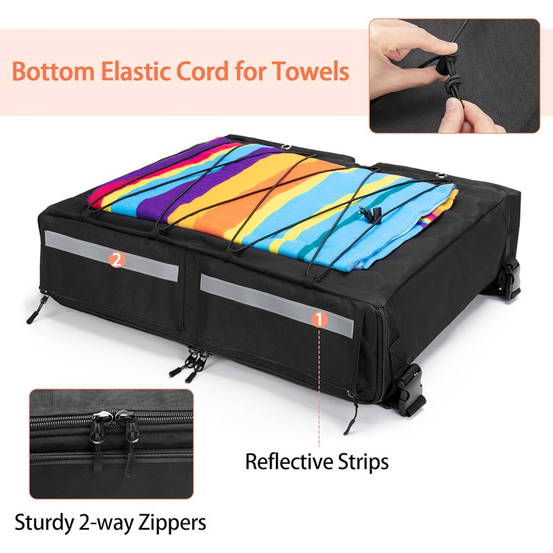 BowLift | Life Jacket Storage Bag, Can Hold 4 Life Jackets, Black Yacht Roof Hanging Bag (Not Including Life Jackets)