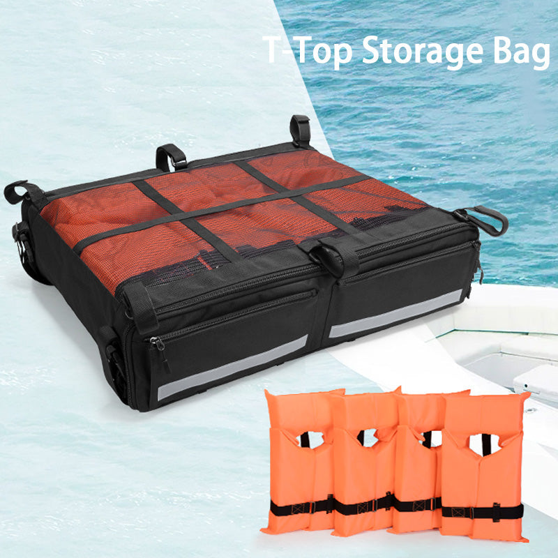 BowLift | Life Jacket Storage Bag, Can Hold 4 Life Jackets, Black Yacht Roof Hanging Bag (Not Including Life Jackets)