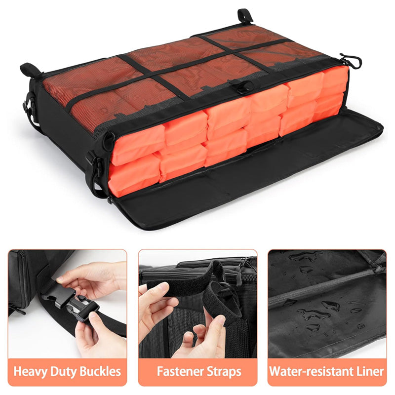 BowLift | Life Jacket Storage Bag, Can Hold 6 Life Jackets, Black Yacht Roof Hanging Bag (Not Including Life Jackets)
