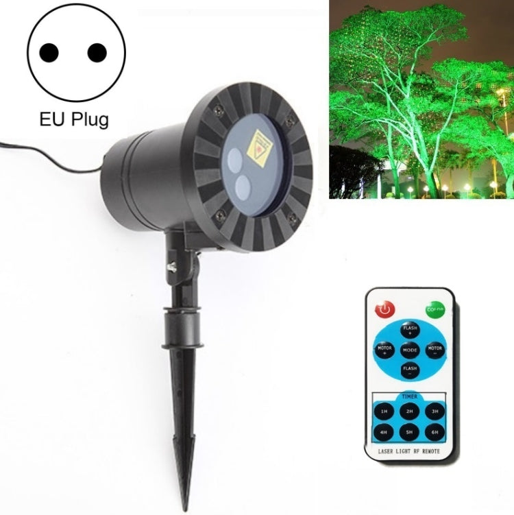 BowLift | 30W Remote Control Outdoor Waterproof Laser Light Garden Decoration Lawn Lamp, green light + red light (UK plug)