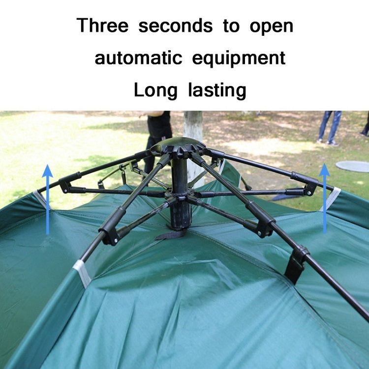 BowLift | TC-014 Outdoor Beach Travel Camping Automatic Spring Multi-Person Tent For 3-4 People (Blue+Mat)