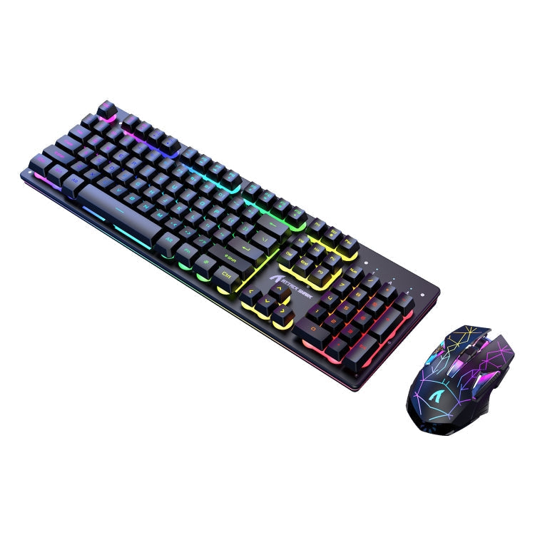BowLift | Attack Shark T3RGB RGB Illuminated Wireless Keyboard and Mouse Set (Black)