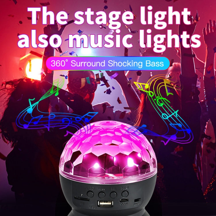 BowLift | Home LED Magic Ball Lights Bounce Ambient Lamps Room Sound Lights Balls, Color: Charging Model Black (RGB Colored 5W)