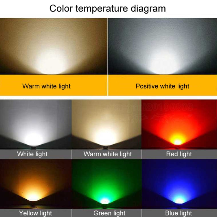 BowLift | LED Floodlight COB Outdoor Waterproof Spotlight Billboard Lights Garden Lamp, Color: 20W 7 Colors