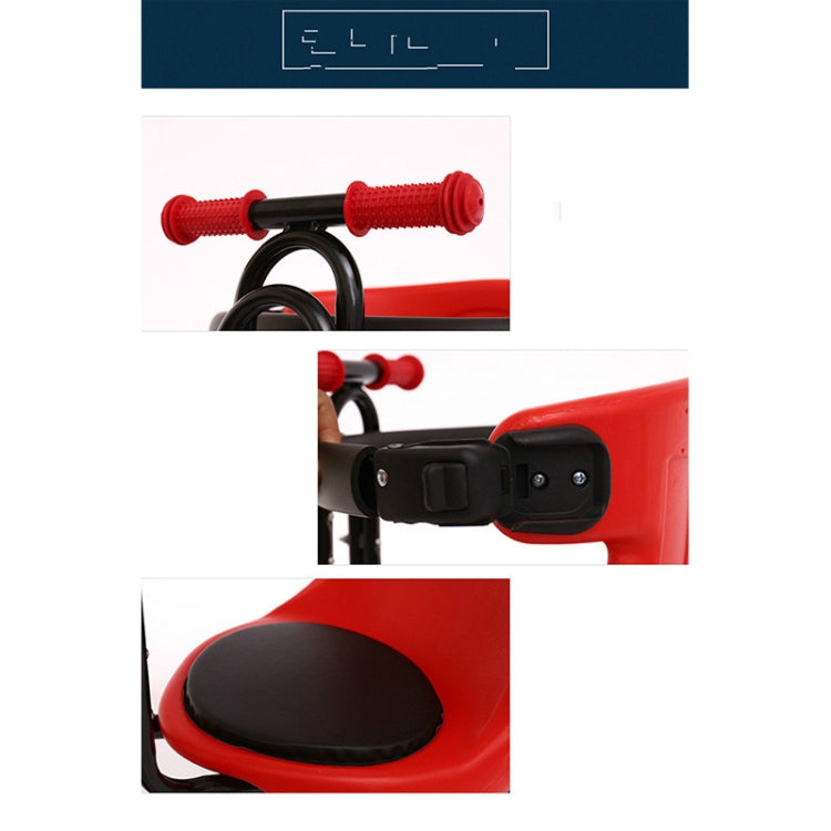 BowLift | Fully enclosed bicycle front seats for children (Red)