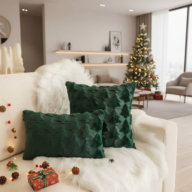 BowLift | Cozy Plush Christmas Tree Pillowcase made of Ultra-Soft Fabric