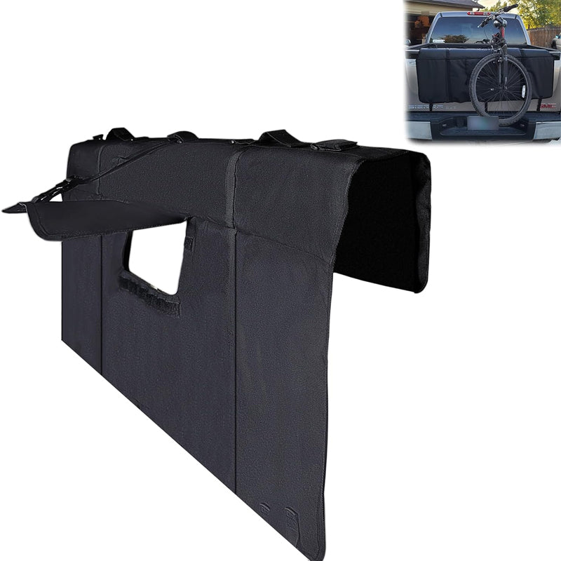 BowLift | Tailgate Pad For Mountain Bikes Pickup Truck Tailgate Protection Pad With 2 Tool Pockets 52'' Wide For 5 Bikes