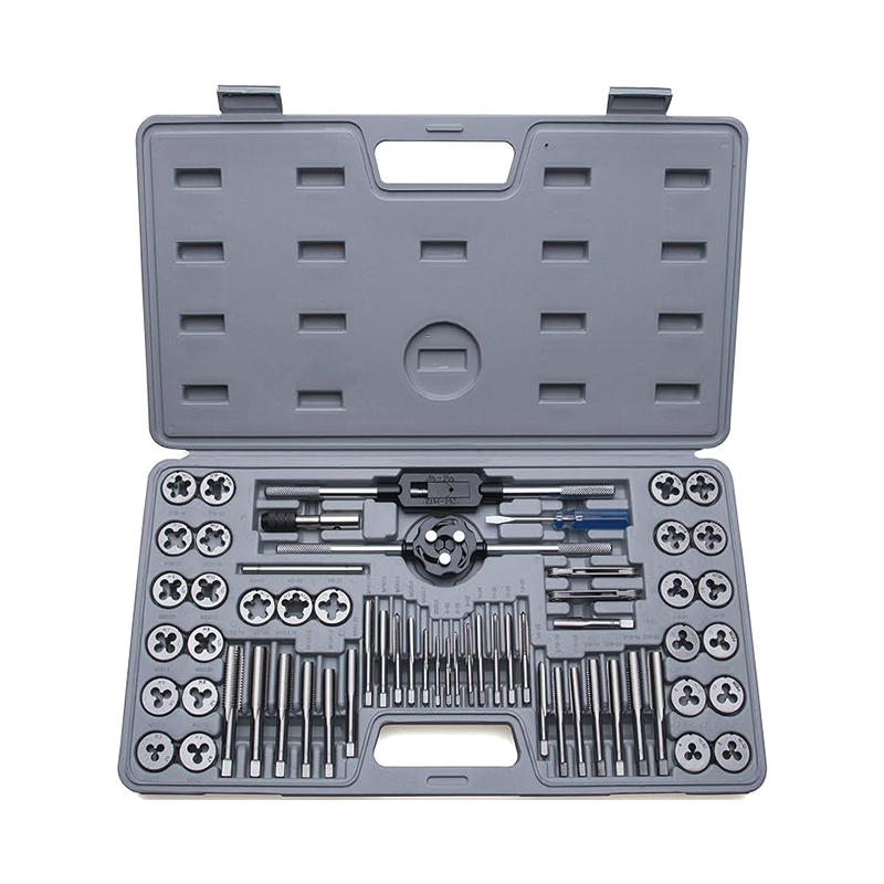 BowLift | Tap and Die Set, 60-Piece Metric and SAE Standard, Bearing Steel Taps and Dies, Essential Threading Tool for Cutting External Internal Threads, with Complete Accessories and Storage Case