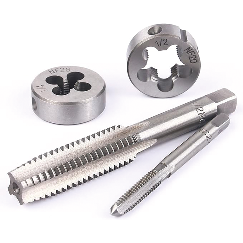 BowLift | Tap and Die Set, 60-Piece Metric and SAE Standard, Bearing Steel Taps and Dies, Essential Threading Tool for Cutting External Internal Threads, with Complete Accessories and Storage Case