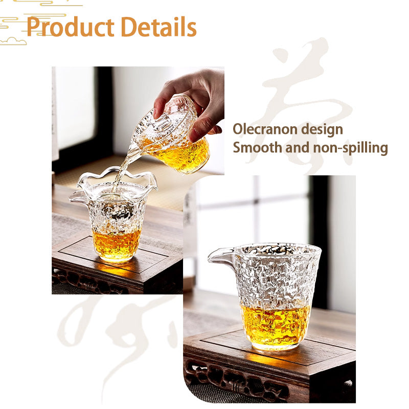 BowLift | Teacups，Glass Tea Set, Tea Set, Household Kung Fu Teacup High-End Bowl, Office Travel Tea Maker Teapot, Eight-Piece Tea Set