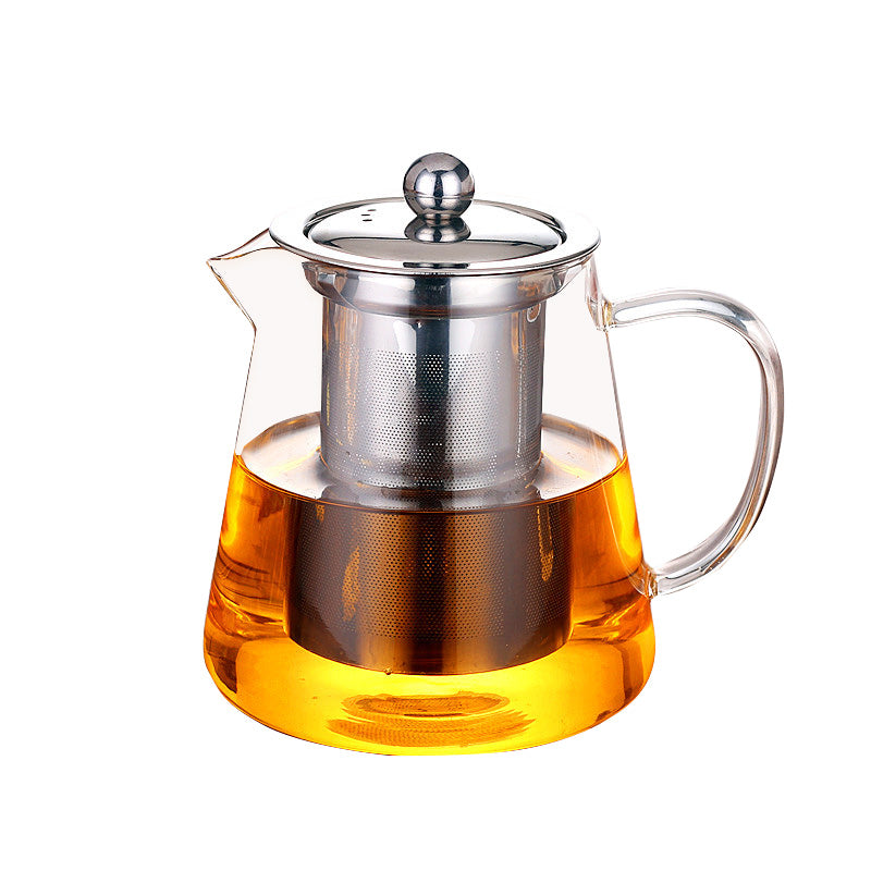 BowLift | Thickened Teapot, High-Temperature Tea-water Separation Tea-water Kettle, Filtered Heat-Resistant Tea Set, Large-Capacity Household Single-Pot Glass Kettle