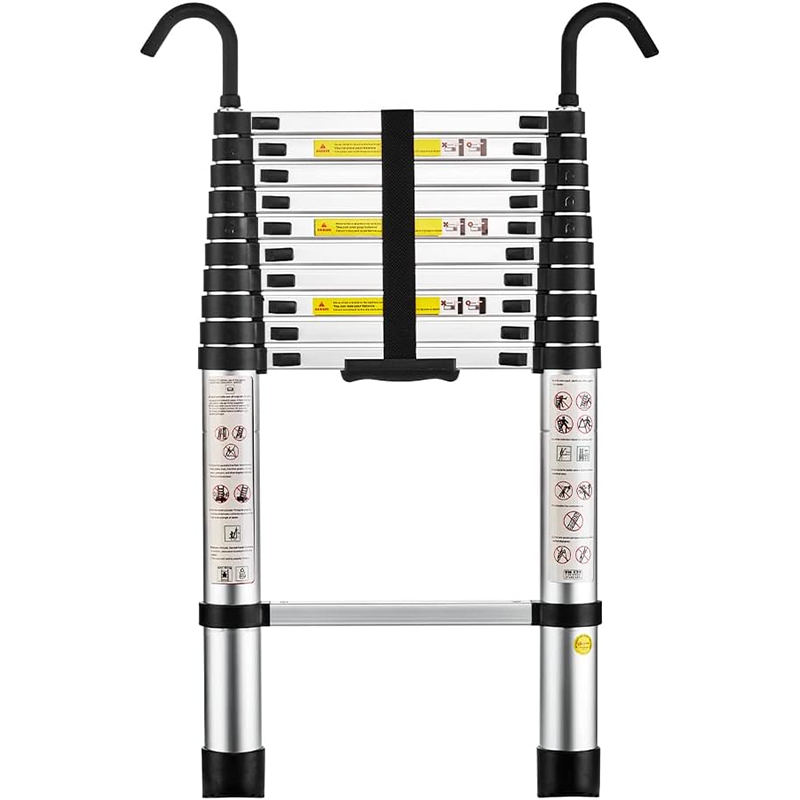 BowLift | Telescoping Ladder, Aluminum Alloy, 3.2 Meters, Non-Slip Folding Ladder, Multi-Purpose Ladder, Removable Handrails, Telescopic Ladder, Multi-Function Ladder, Maximum Load-Bearing Capacity 150 Kg