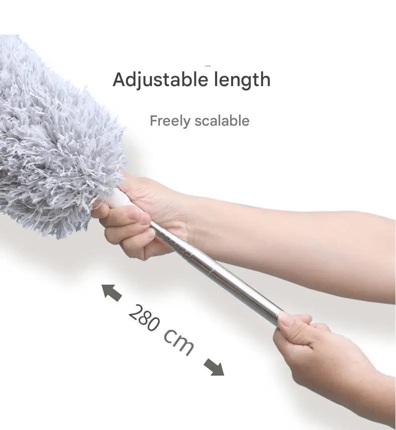 BowLift | Telescopic Microfiber Dust Cloth – Washable & with Electrostatic Effect