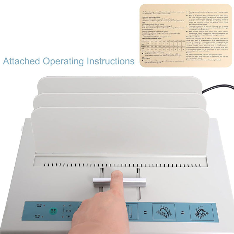 BowLift | Thermal Binding Machine 500 Sheets Capacity A3 A4 A5 Document Heat Binder Book Binding Machine