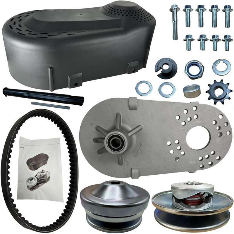 BowLift | Torque Converter Go Kart Clutch 212CC 30 Series Mini Bike 10T #40 41 Chain and 12T #35 Replacement Set