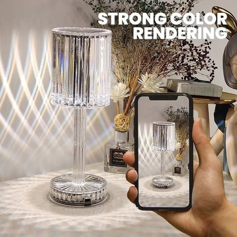 BowLift | Touch crystal lamp - 3-level dimmable light colors with elegant diamond cut!
