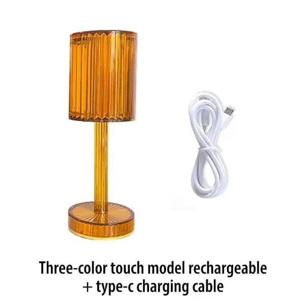 BowLift | Touch crystal lamp - 3-level dimmable light colors with elegant diamond cut!