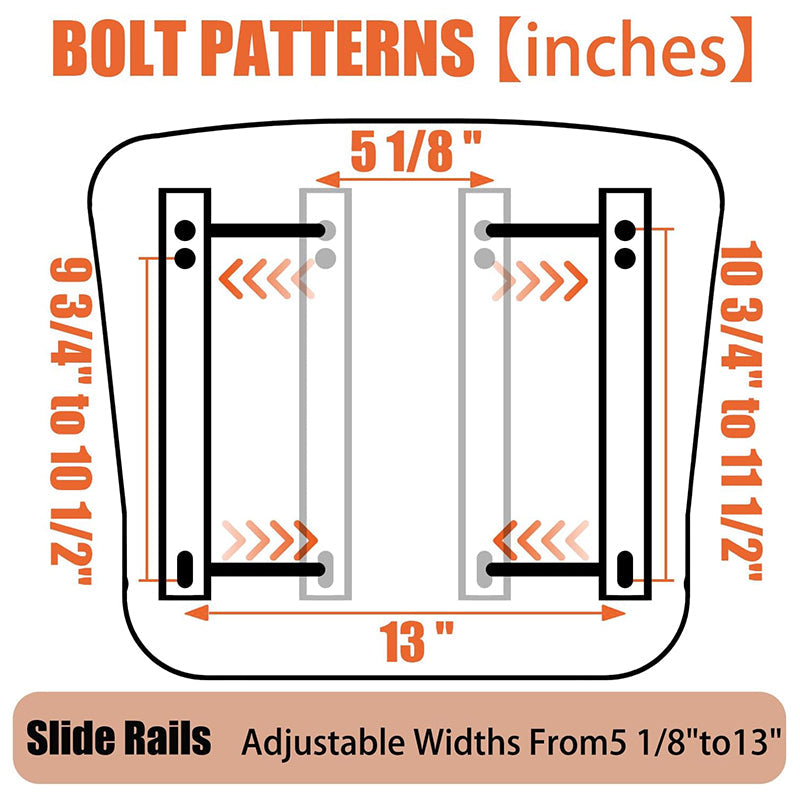 BowLift | Universal Forklift Seat Tractor Seat with Hip Restraint for Tractor,Mower,Skid Loader,Telehandler,Excavator Dozer