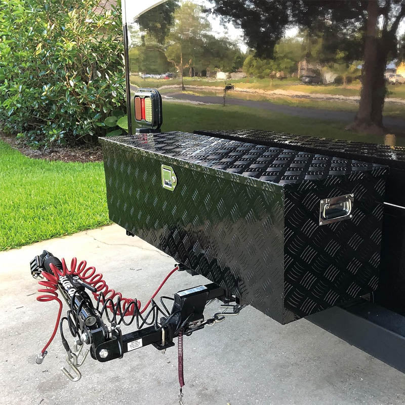 BowLift | Truck Tool Boxes 30 Inch Heavy Duty Aluminum Truck Bed Tool Box for Pickup, RV, Trailer, Truck Bed