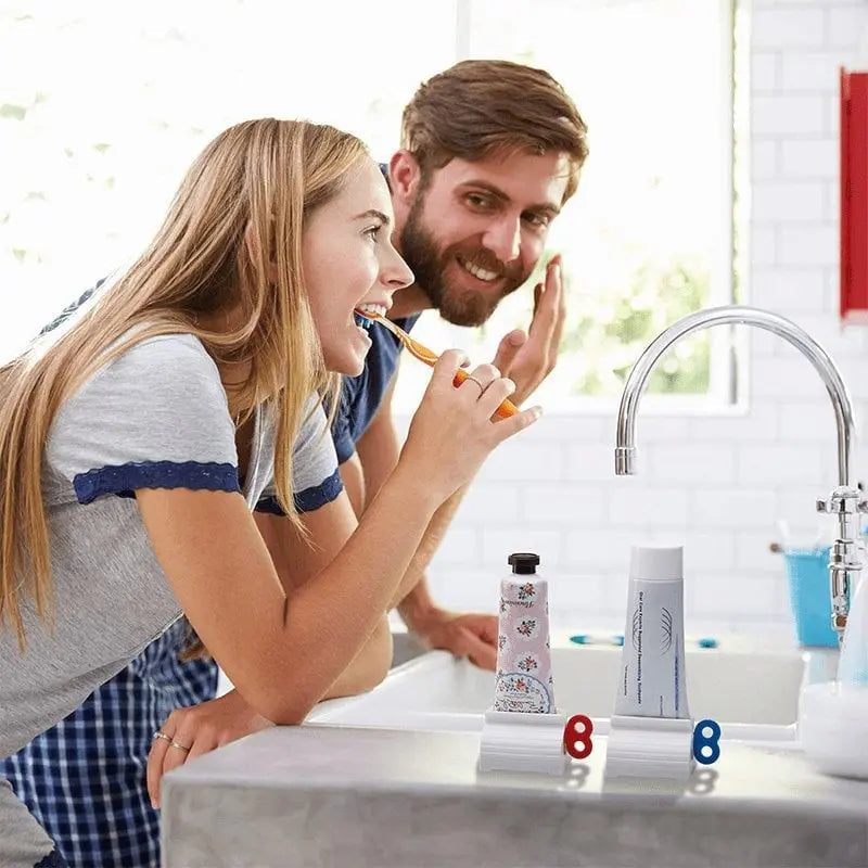 BowLift | Tube squeezer with twist handle – Completely empty toothpaste, creams & ointments