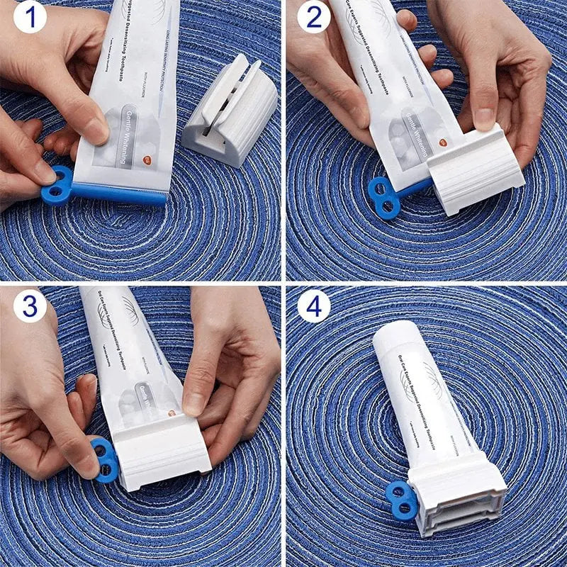 BowLift | Tube squeezer with twist handle – Completely empty toothpaste, creams & ointments