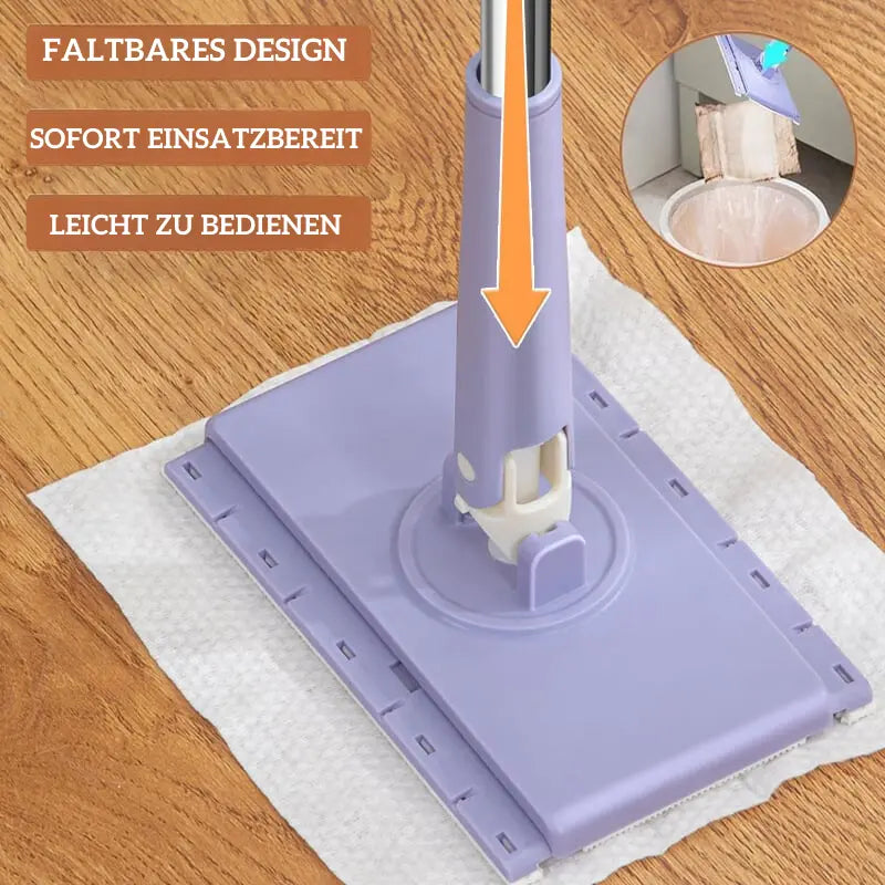 BowLift | Cloth Switching Mini Mop (With 100 Cleaning Sheets)