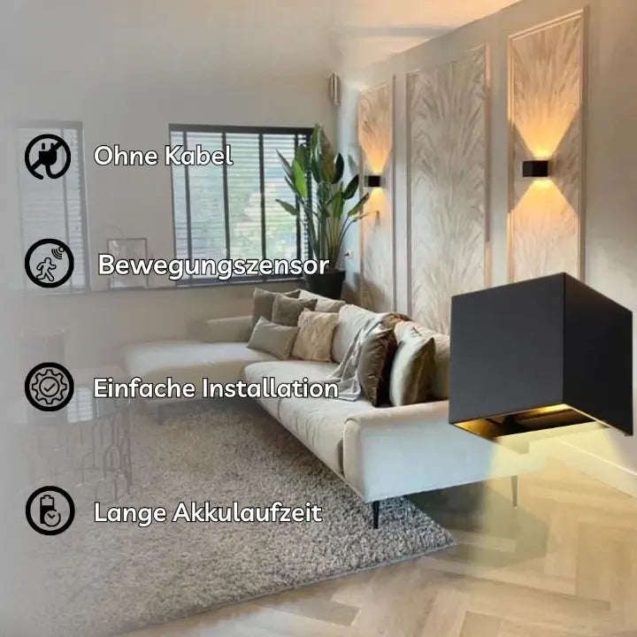 BowLift | USB Rechargeable Wall Light with Motion Sensor