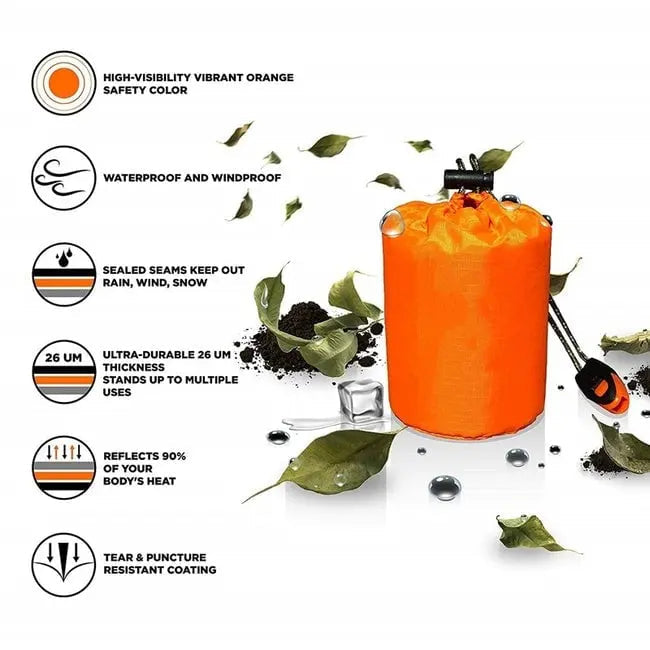 BowLift | Survival Sleeping Bag Ultralight – Fits in the Bag & Thermal Insulating