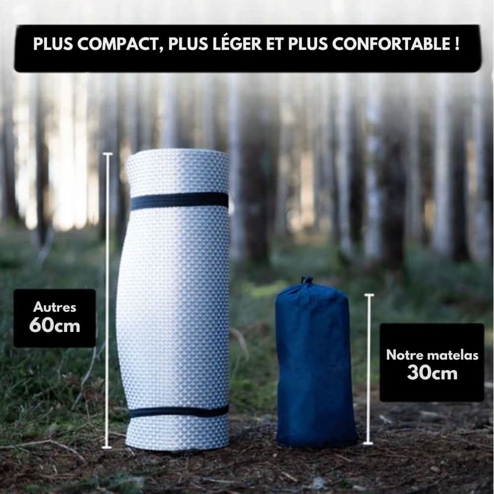 BowLift | Inflatable camping mattress with foot pump & ergonomic design