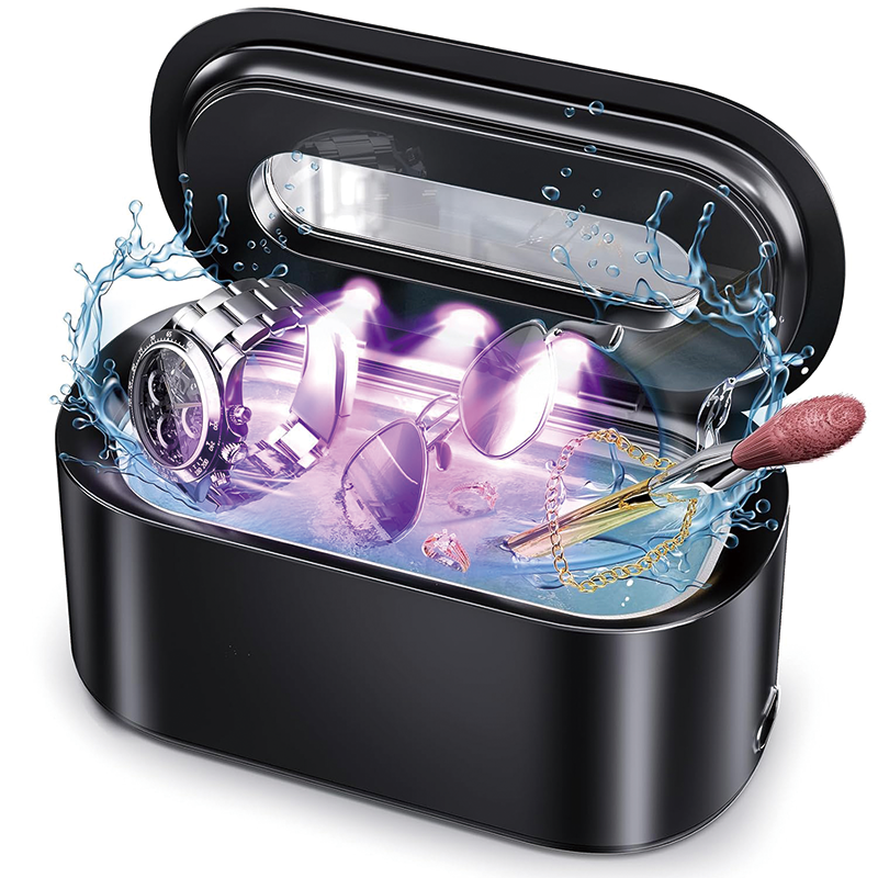 BowLift | Ultrasonic Cleaner, 48Khz 12oz Professional Ultrasonic Cleaner for Eyeglasses, Rings, Necklaces, Watches, Dentures