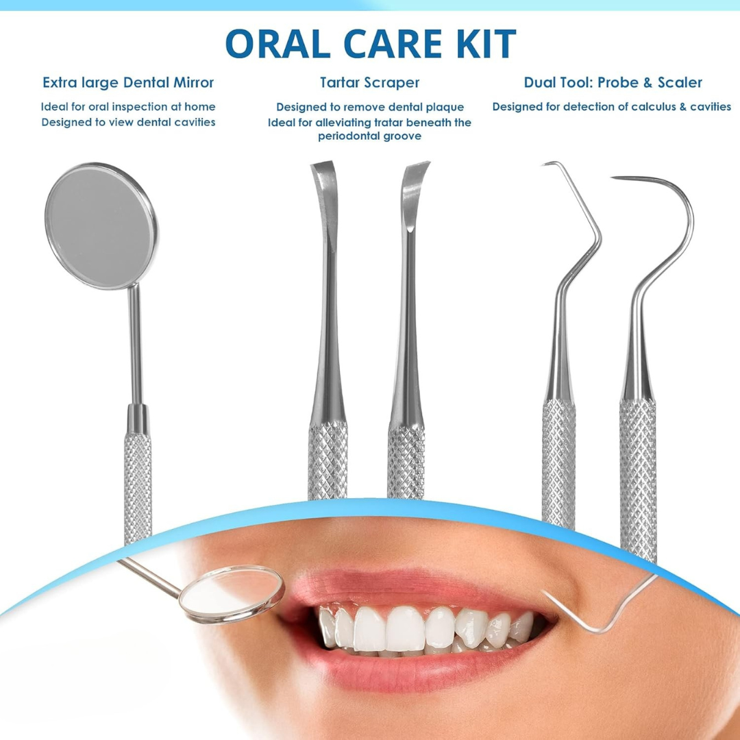 BowLift | Dental Tools | Stainless Steel Tartar Remover Set for Home