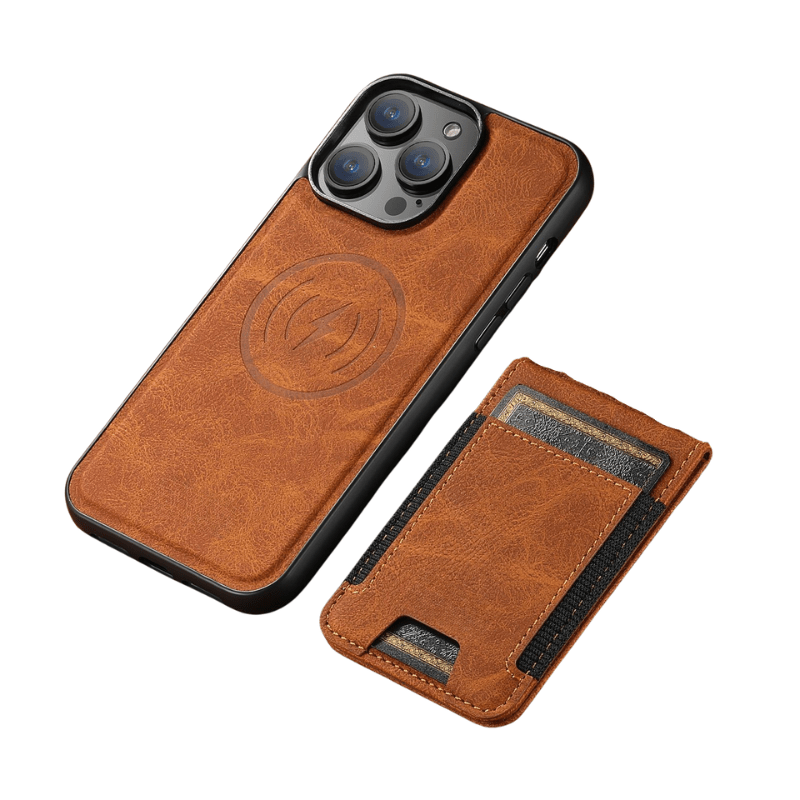 BowLift | Elegant leather case with magnetic stand & card holder