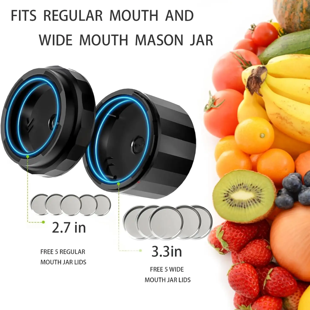 BowLift | Electric Mason Jar Vacuum Sealer Set - Preserve Freshness Quickly!