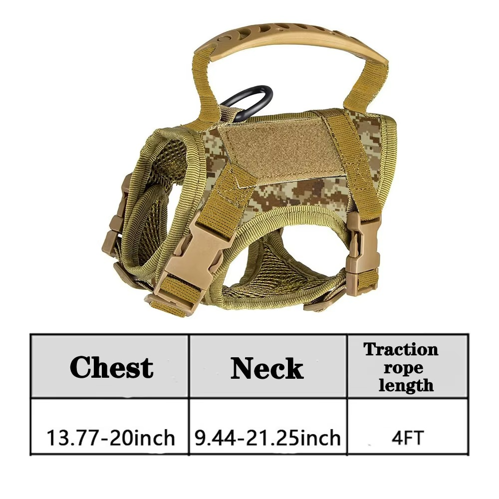 BowLift | Adjustable Tactical Pet Harness with Control Handle for Cats and Large Dogs