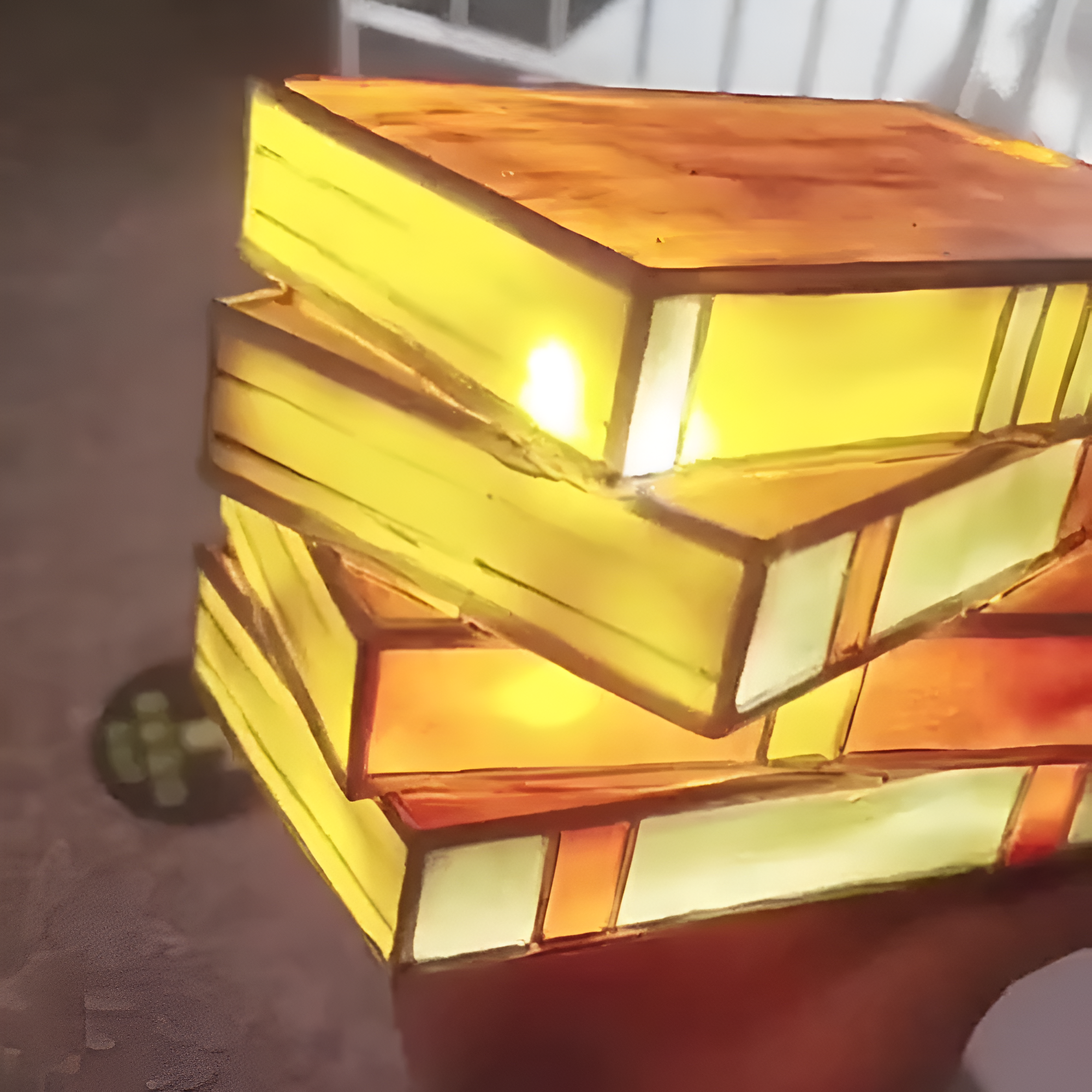 BookGlow – Stacked Books Mosaic Table Lamp
