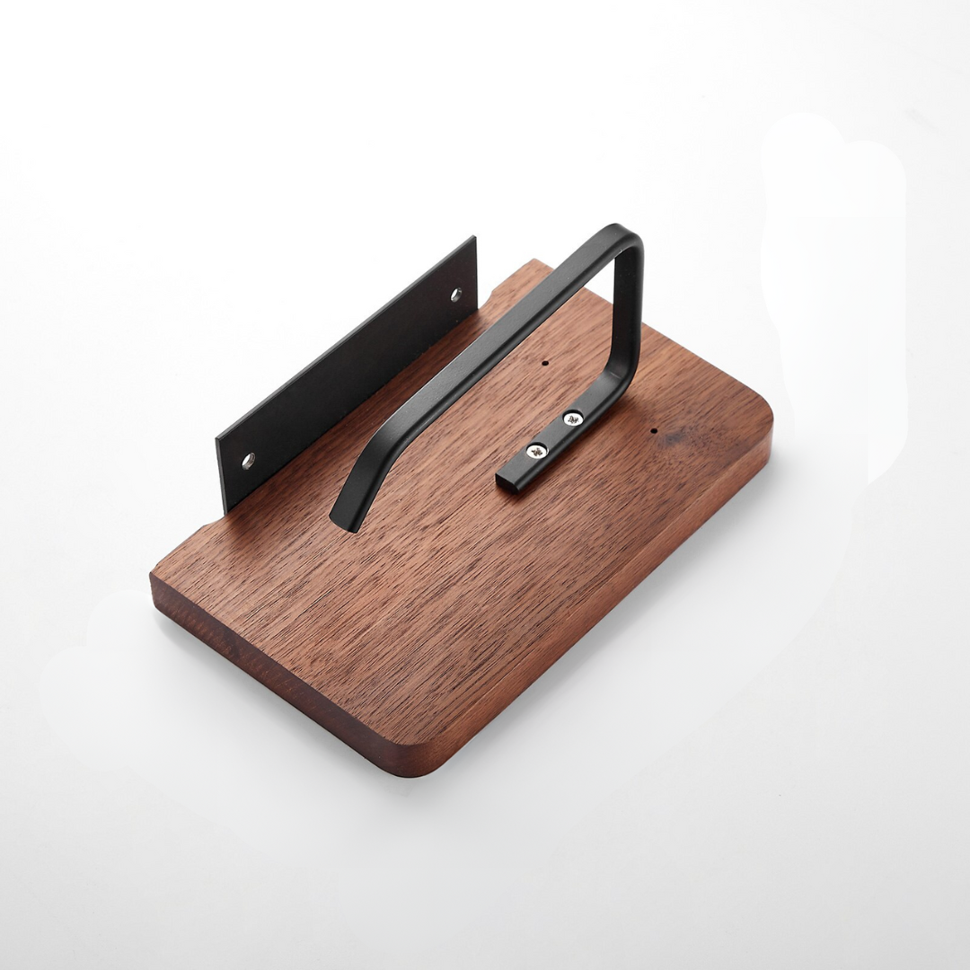 BowLift | Wood storage towel roll toilet paper holder