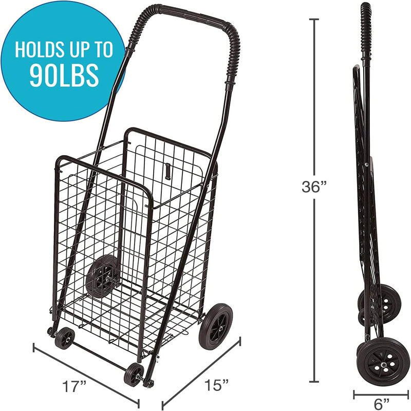 BowLift | Utility Carts with Wheels 90lbs  to be used for Shopping Grocery Laundry and Stair Climber Cart