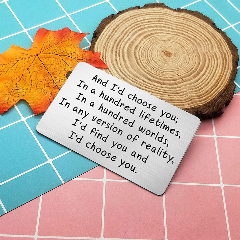 BowLift | Anniversary gifts for couples, long-distance use wallet card for him