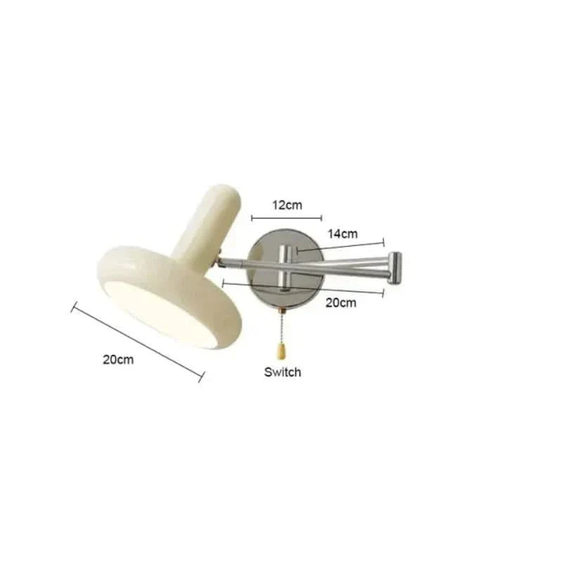 BowLift | Adjustable Metal Swivel LED Wall Lamp 3000K Warm Light