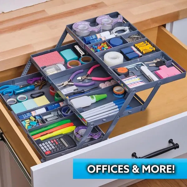 BowLift | Adjustable Multilevel Drawer Organizer for Effortless Storage