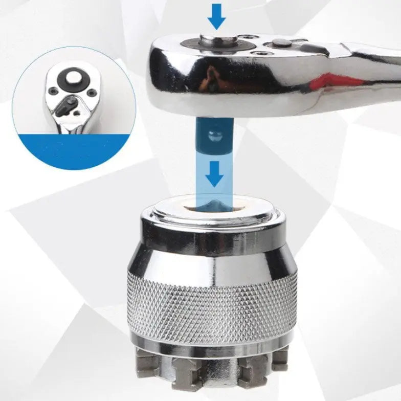 BowLift | Adjustable Socket Wrench – Universal Tool 10-19mm for Quick Repairs