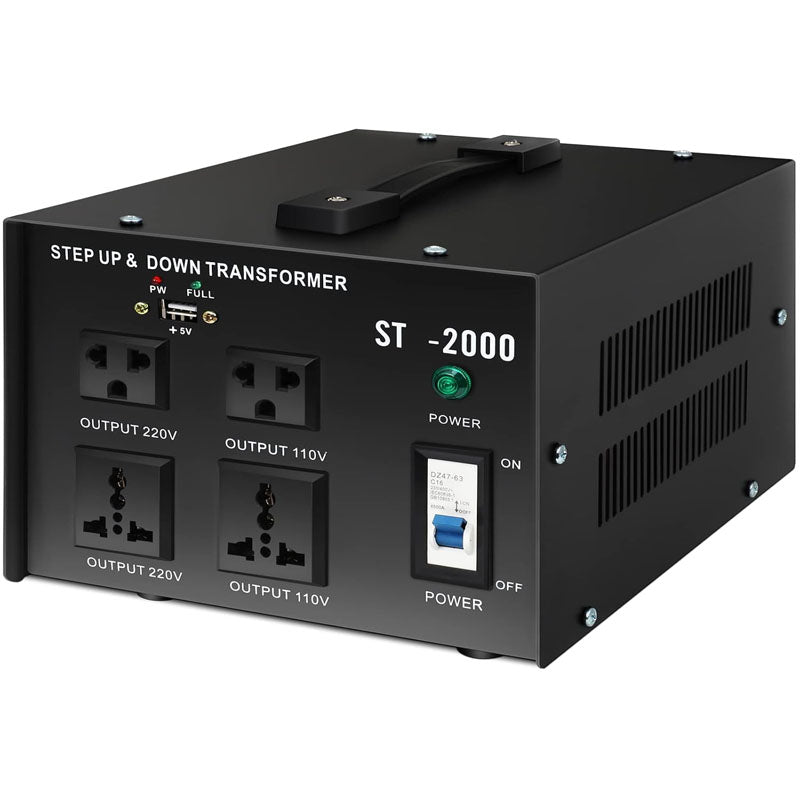 BowLift | Voltage Converter Transformer 2000W Heavy Duty Step Up/Down Transformer Converter(240V to 110V, 110V to 240V)