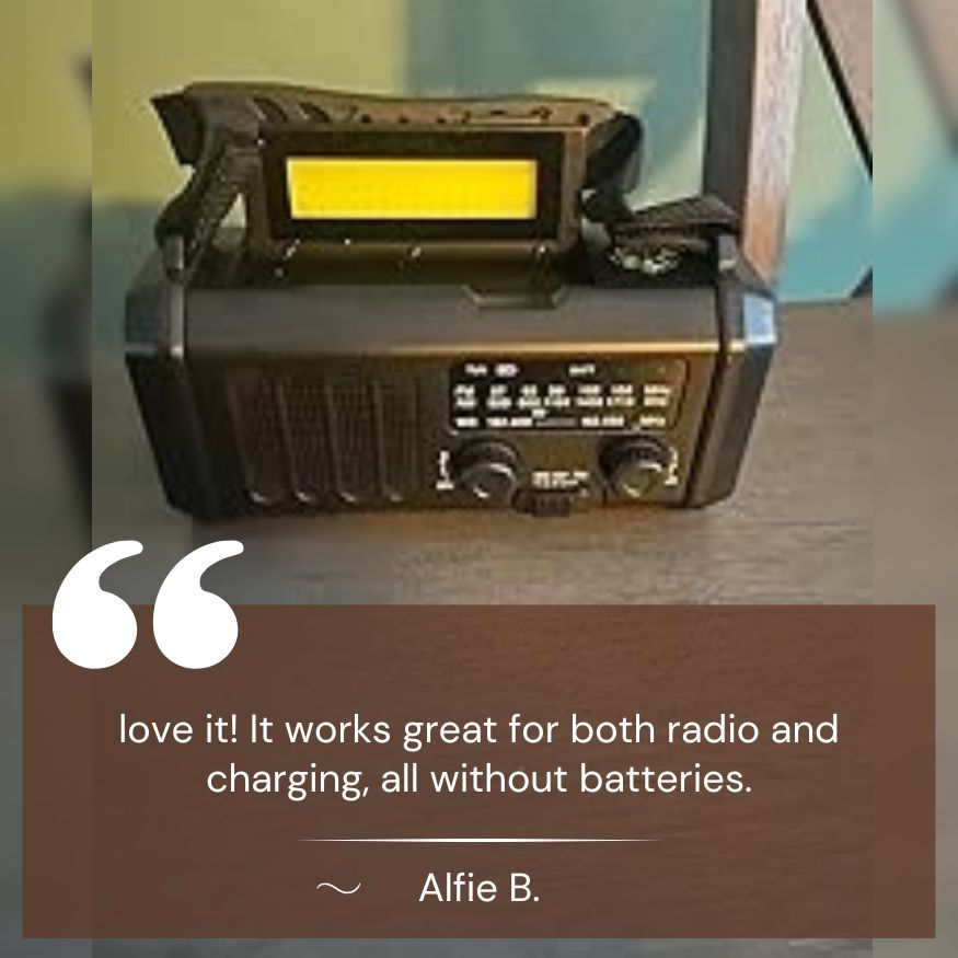 10,000 mAh Powerbank Wind-Up Radio