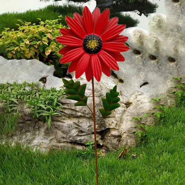 BowLift | Whimsical Wind: Colorful Metal Windmill Decoration