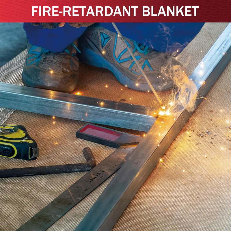 BowLift | Welding Blanket 2 Packs,4x6 ft,Heavy Duty Fiberglass Heat Resistant Fabric,Up To 1022°F Heat Resistant Blanket Set,High Temp Insulation Blanket for Industrial, Smoker, Camping, Grill